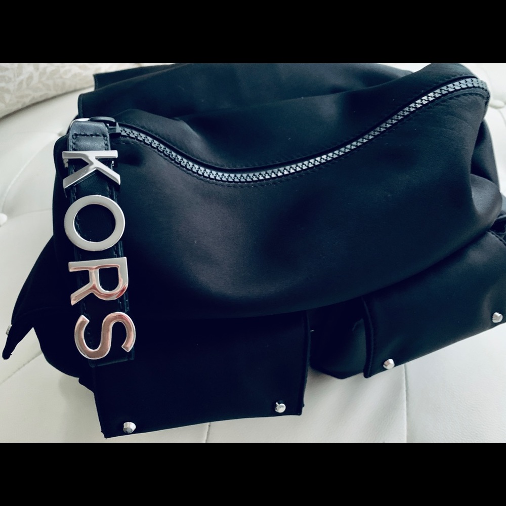 Sold NEW Michael Kors Black Stud Backpack - Picture 4 of 8